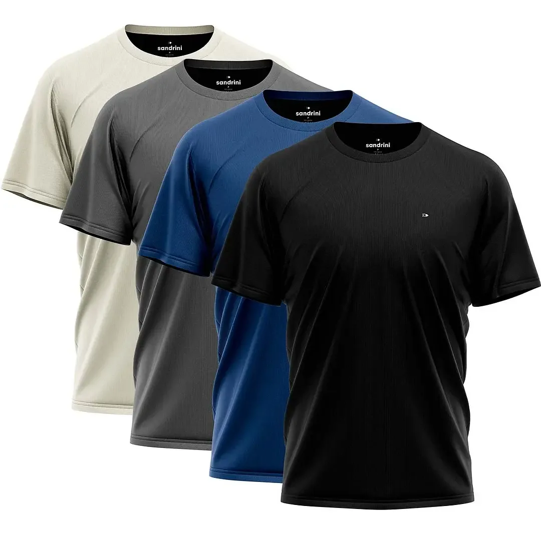 Kit de 4 camisetas masculinas Sandrini — fotografia fornecida para a vitrine
